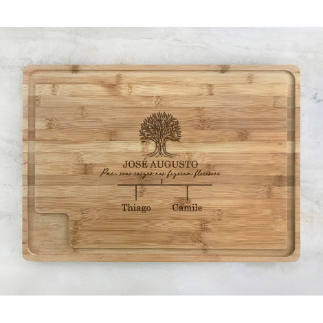Tábua para Churrasco 50 x 35 cm Personalizada Dia dos Pais